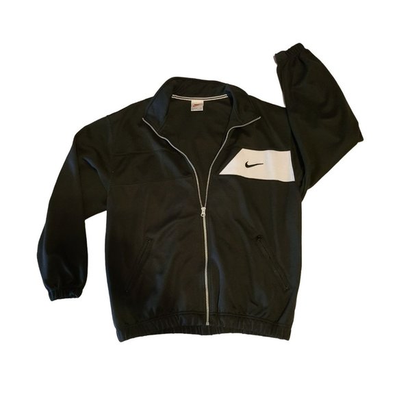 Vintage 80s Nike Black Jacket Full Zip Large - Picture 5 of 12